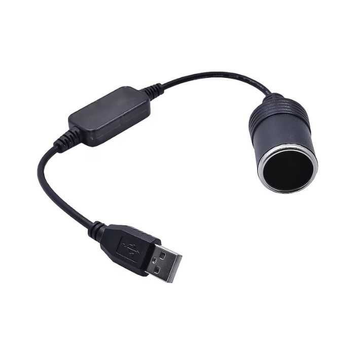 Разклонител за запалка с USB, 35 см