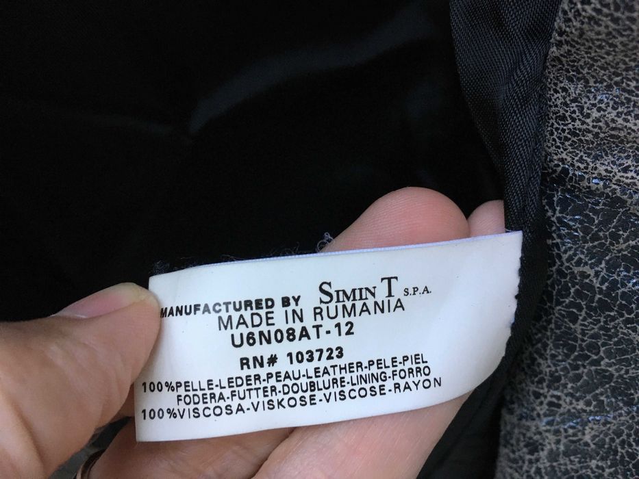 Sacou piele Armani originala