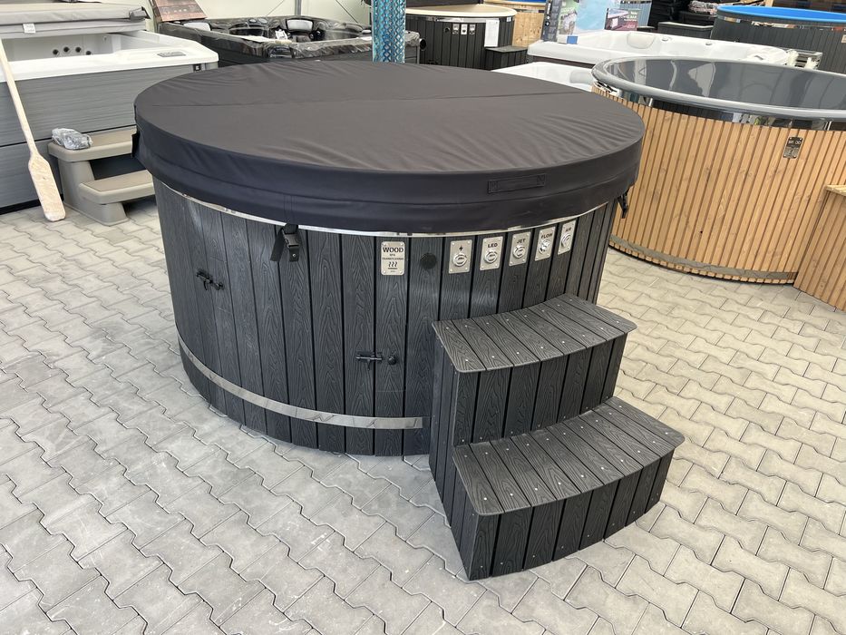 Ciubar Fibra De Sticla HIBRYD - Electric si pe Lemne - Wood Spa