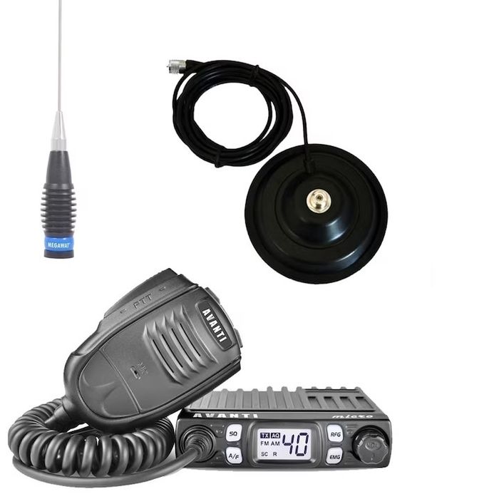 Stație radio Avanti Micro + antenă+ bază magentică