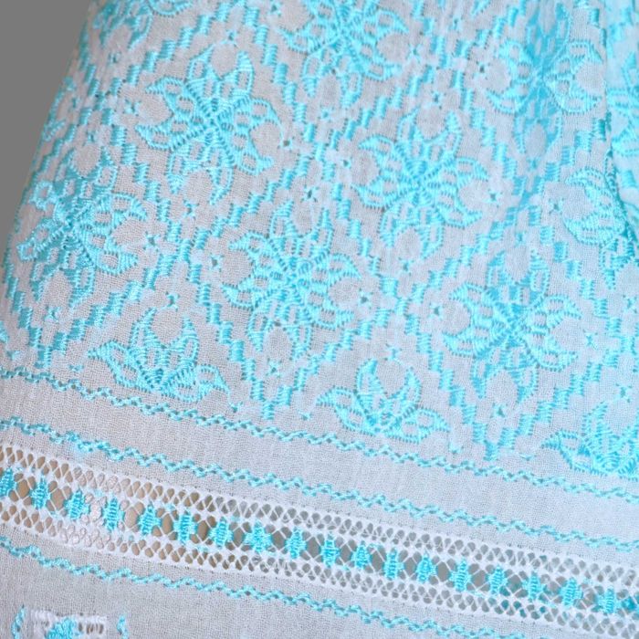 Ie lucrata manual cu model cusut manual bleo turcoaz M-L