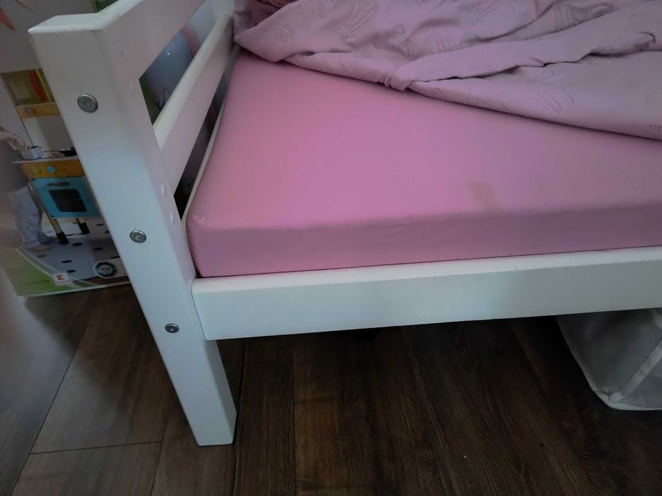 Pat  lemn masiv cu somiera