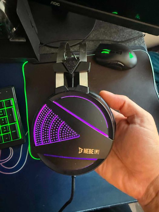 Gamdias HEBE M1 RGB геймърски слушалки – перфектно състояние