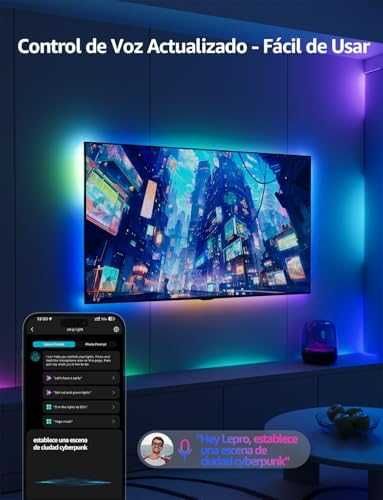 Lepro S1 AI LED лента 30м WiFi Alexa RGB