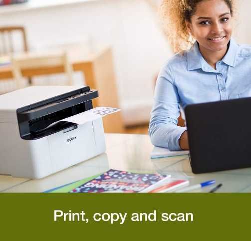 Многофункционален лазерен принтер Brother DCP-1610W 3-в-1