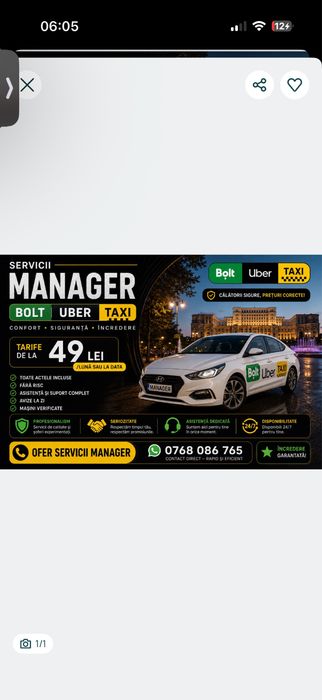 Manager uber bolt flota ridesharing
