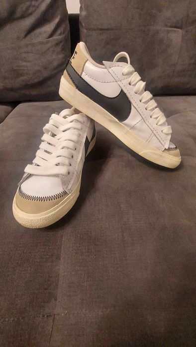 Nike Sportswear Ниски маратонки 'BLAZER 77 JUMBO' в Бяло