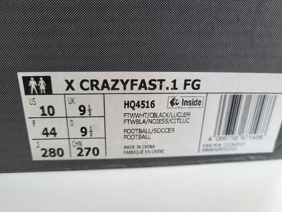 Професионални футболни обувки (стоножки) adidas x crazyfast.1 FG