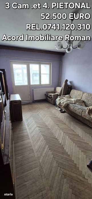 3 camere , pietonal Ștefan cel Mare