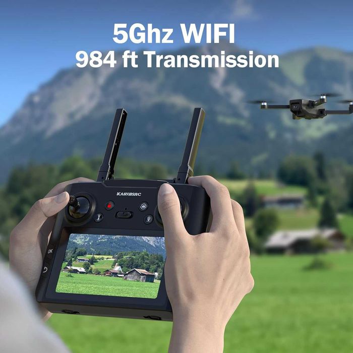 Дрон с вграден екран на дистанционното K600 GPS - 4K Камера