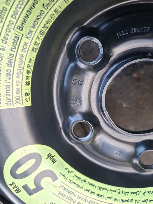 16" 5X112mm Патерица, 5Х112мм Резервна гума Фолксваген, Vw