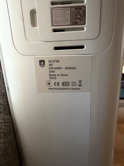 Пречиствател и овлажнител за въздух Philips - AC2729/50, HEPA, бял