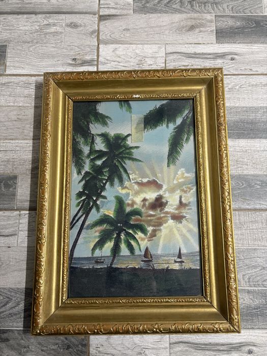 Tablouri pictate manul cu mici zgarieturi