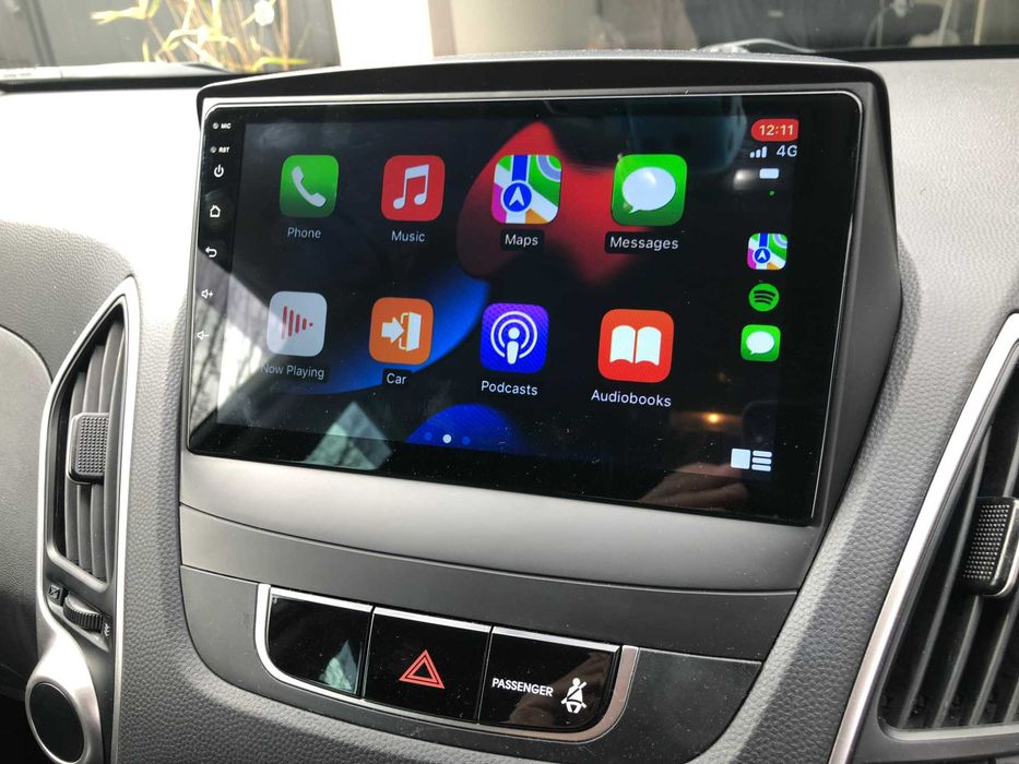Navigatie Android 15 Hyundai IX 35/Tucson Dedicata - CarPlay QLed DSP