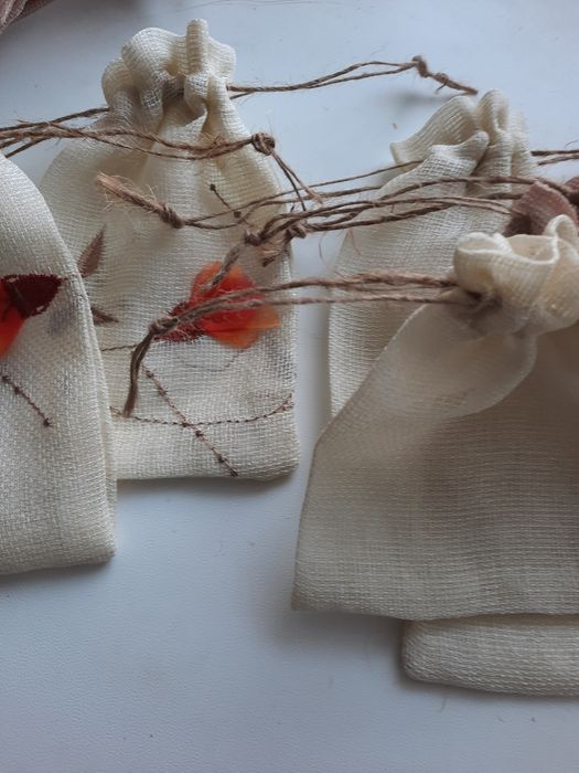 Мешочки подарочные. Лён 10*12см