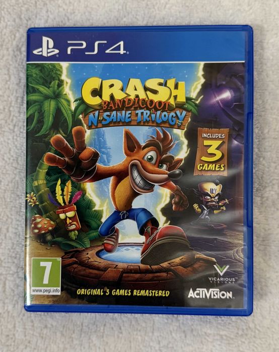 чисто нови Crash Bandicoot N. Sane Trilogy за PS4 / PS5