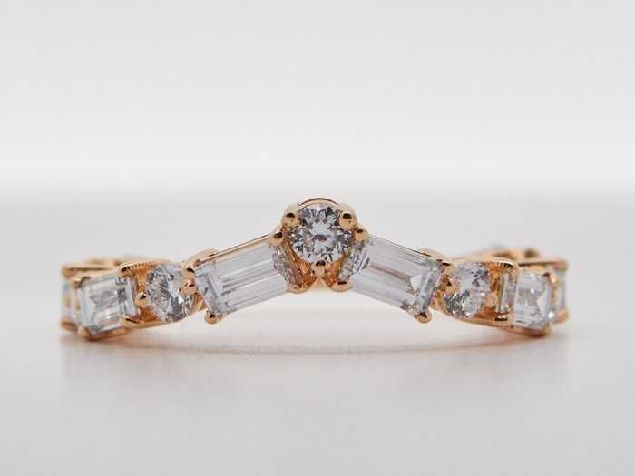 Inel de logodna, aur 14 k cu diamante 1,82 ct , certificat HDR Antwerp