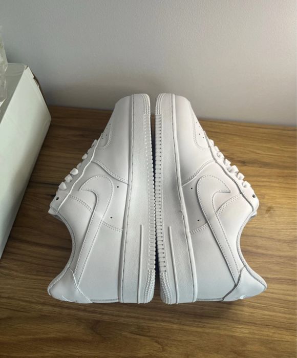 Adidasi Nike Airforce 1, noi, fullbox