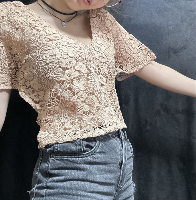 Tricou roz Zara Woman