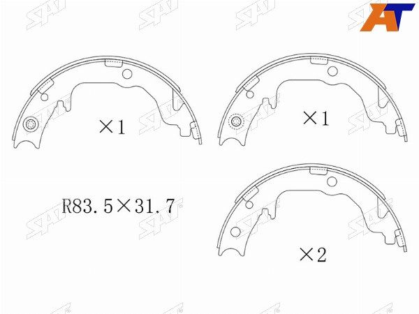 Колодки тормозные Mitsubishi Lancer