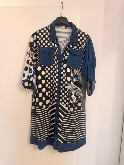 Рокля размер 42 шарена