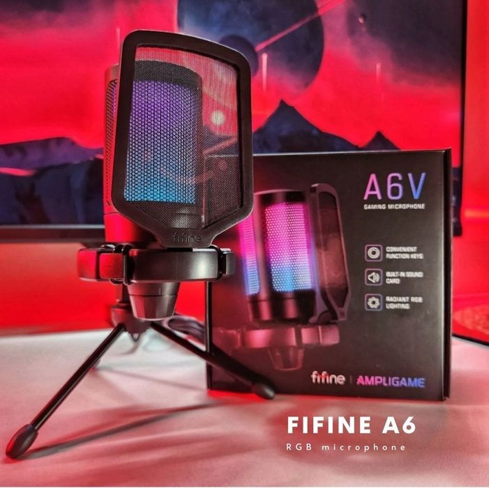 СКИДКА! Fifine A6V+Поп Фильтр (Микрофон)