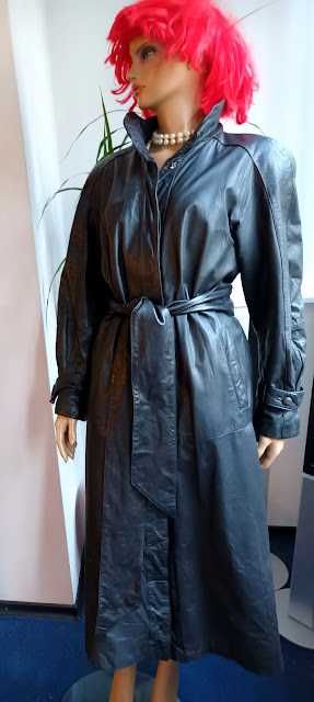 Haina maxi din piele naturala