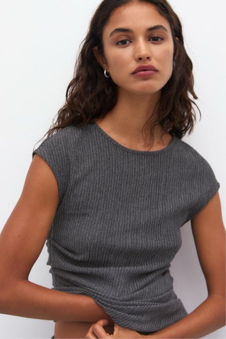 Топ со сборкой и брюки в стиле рустик Pull&Bear, размер М