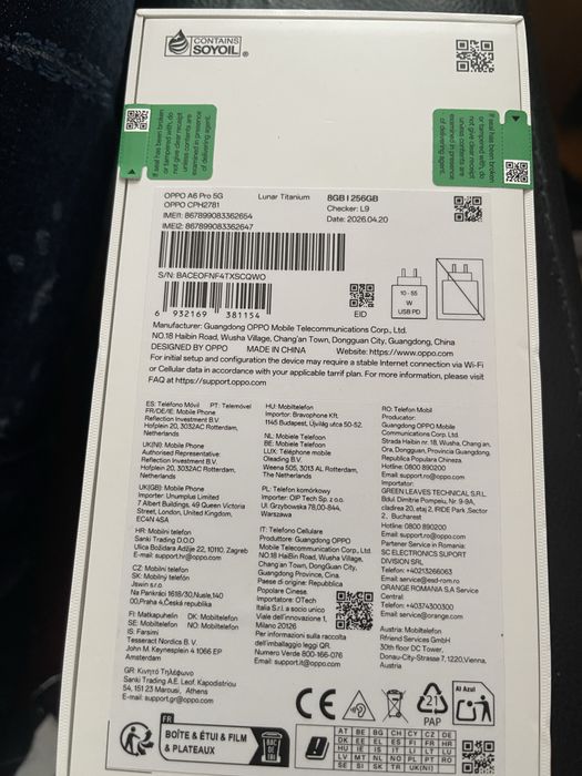 OPPO A6 Pro 5G , fara schimburi