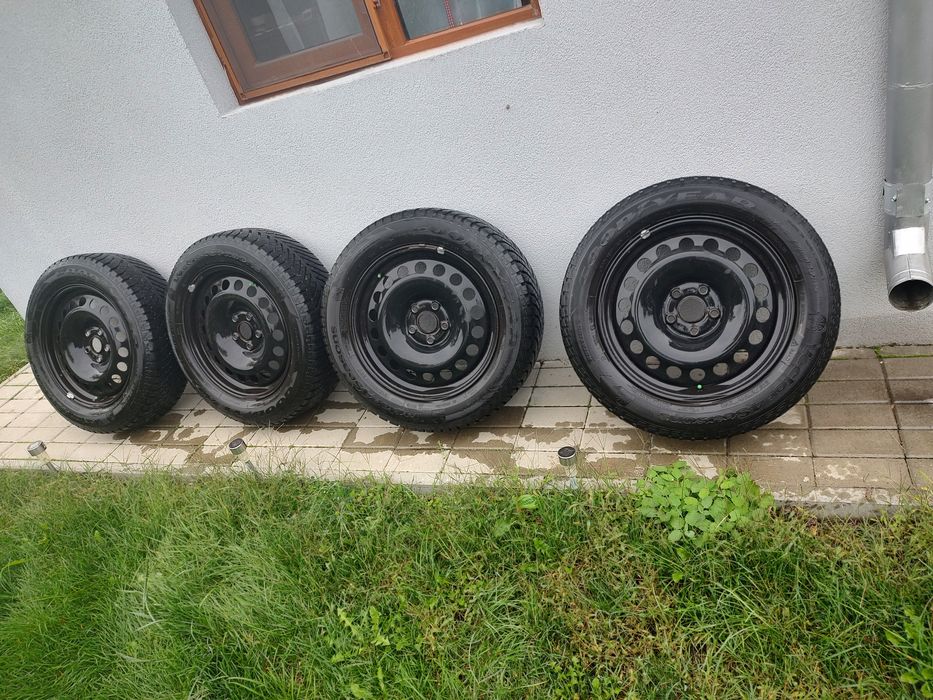 Jante tablă și cauciucuri 215/60 R17