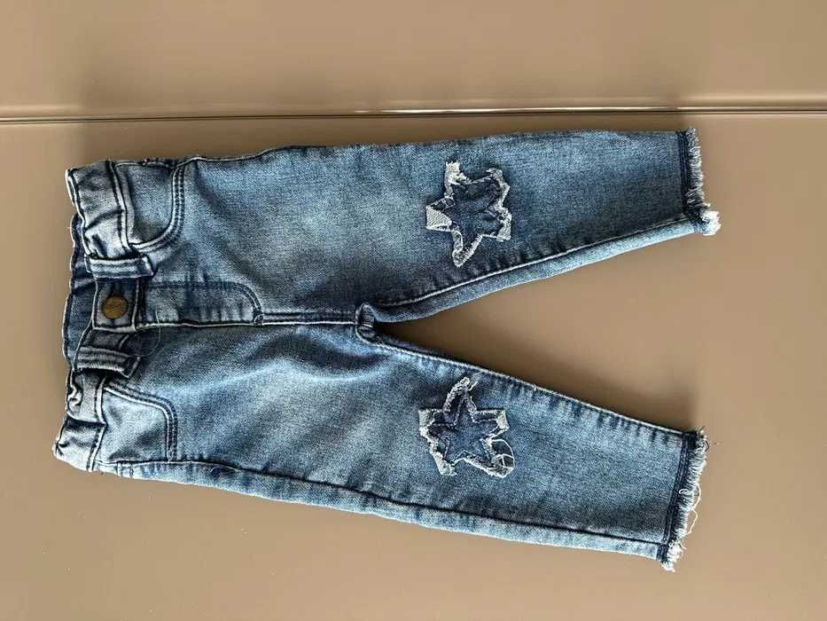 Бебешки дънки  - коплект от 2 броя , размер 9-12 месеца