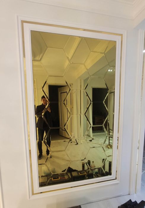 Декоративные зеркала. Ромбик