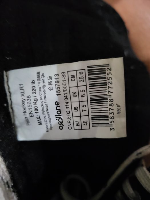 Patine de gheață hochei Oxelo XLR mărimea 40-41