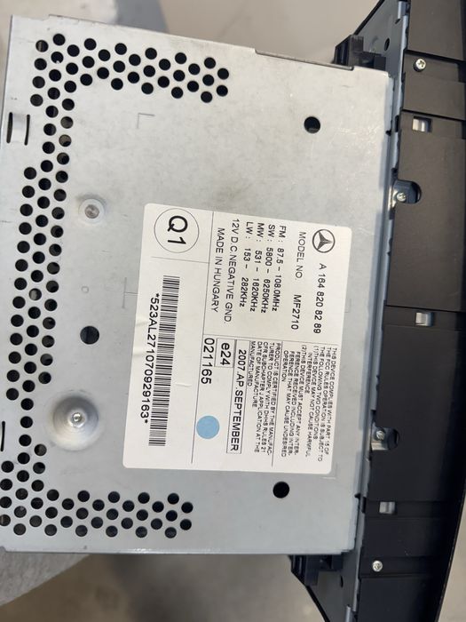 Радио CD Audio Мерцедес W164