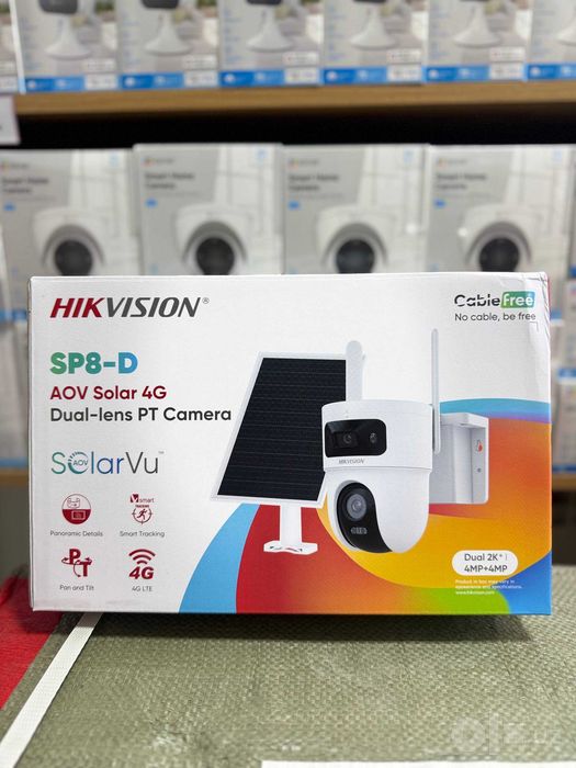 Камера Hikvision DS-2CFSP8-D/4G с солнечным панелями 8МП