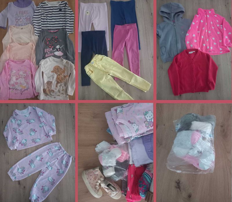 Маркови дрешки за момиченце 2-3г. / 92-98см. + Кецове на NEXT