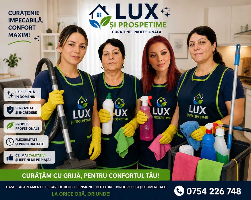 Servicii de curățenie profesională pe tot județul Brașov si zonele limitrofe