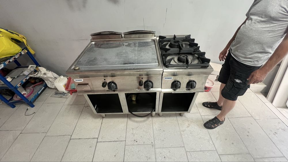 Професионална плоча и газови котлони Tecnoinox