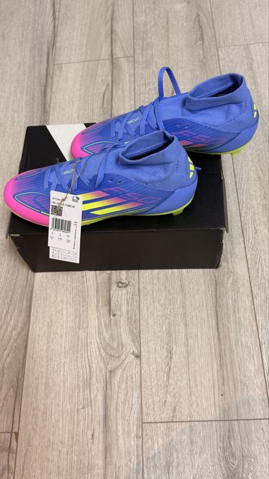Ghete fotbal copii Adidas F50 LEAGUE FG/MG MID J, marimea 38,5