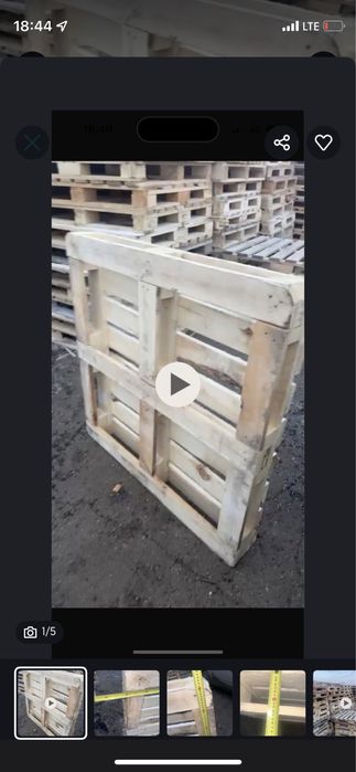 Поддоны деревянные. Различных размеров