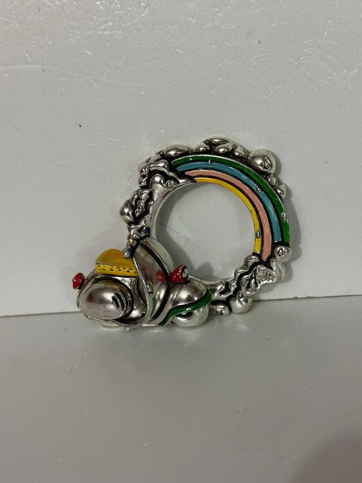 RAMA FOTO COPII Laminata ARGINT 925 - Miniatura - Mica + Email !