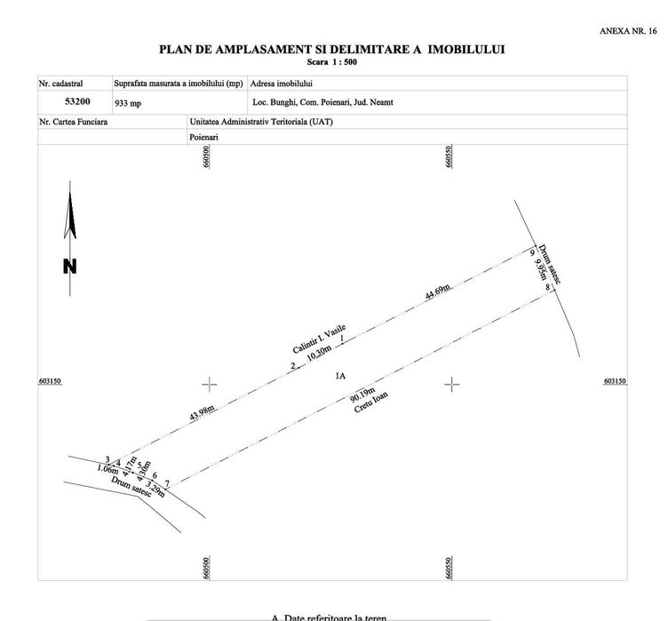 OPORTUNITATE 3Ha terenuri Bunghi constructie