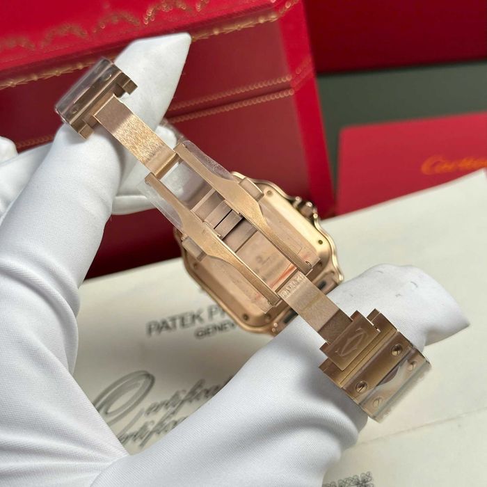Cartier santos розово злато 4