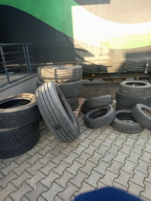 Гуми от автомобили, износени, за тежести