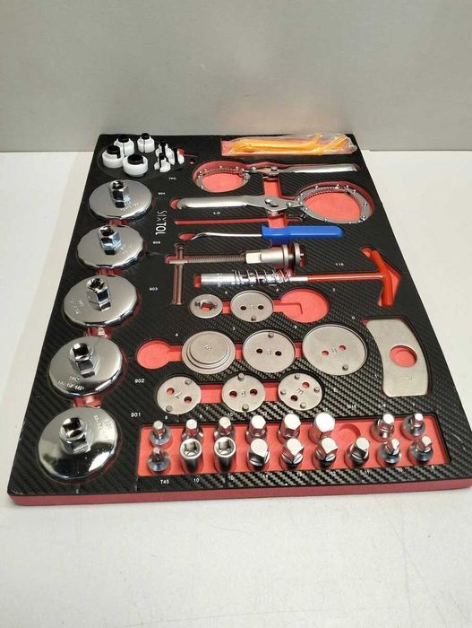 Модул с инструменти SIXTOL MECHANIC TOOL TRAY 10 за чекмедже на количка 52 части
