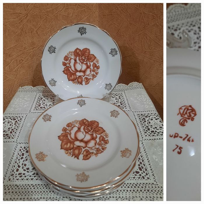 Абсолютно новые десертные тарелочки (d-17см). Коростенский ФЗ. Волнист