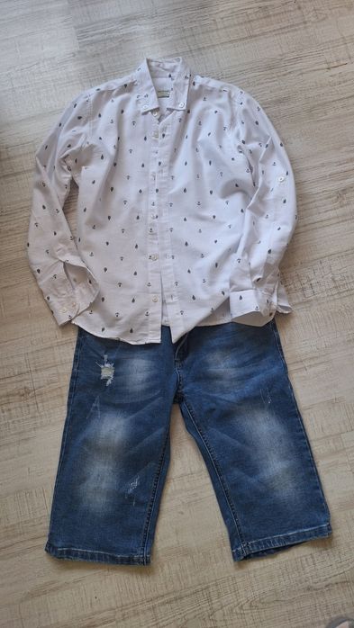 Лот дънки и риза за момче /размер 164