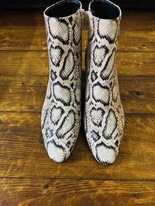 Botine damă model piele de șarpe