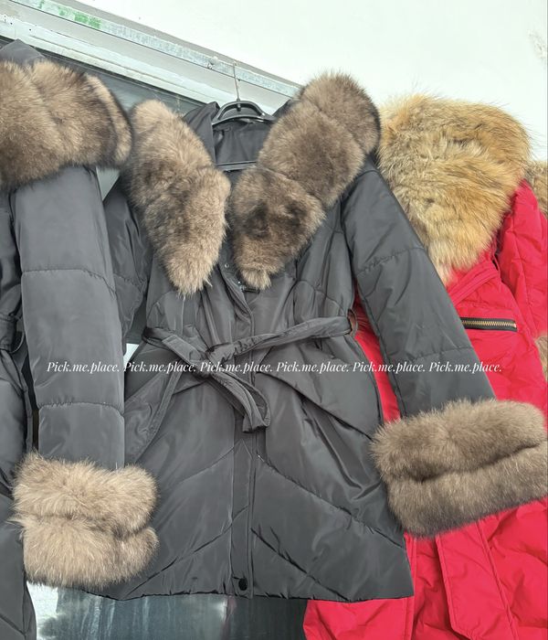 Дамско яке палто от естествен косъм