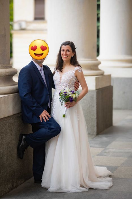 Сватбена рокля от бутик Novia,размер S-M